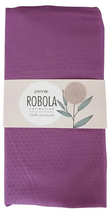 Microsilk Μονόχρωμο Ζακάρ Σεντόνι με Λάστιχο Robola σε 8 Αποχρώσεις Μονή (100x200 40cm) Μελιτζανί