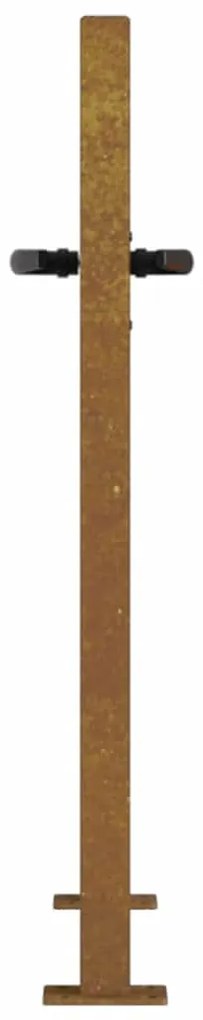 vidaXL Πόρτα Κήπου από Μπαμπού με Σχέδιο Ατσάλι Corten 100x75 εκ.