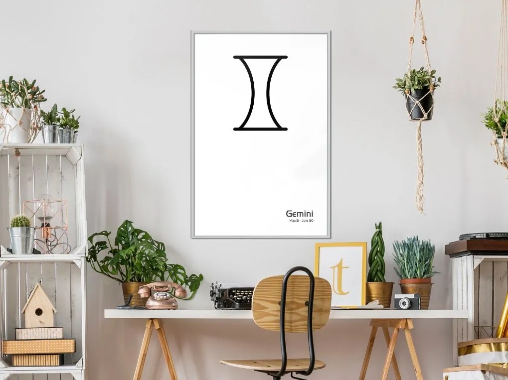 Αφίσα - Zodiac: Gemini II - 20x30 - Χρυσό - Χωρίς πασπαρτού