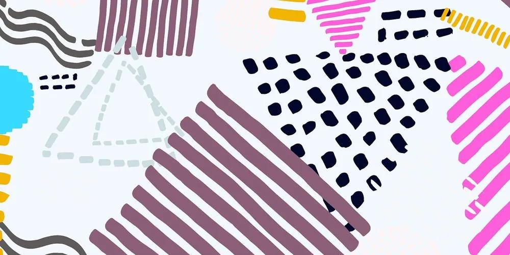 Εικόνα μοτίβο Μέμφις σε στυλ ποπ αρτ - 100x50