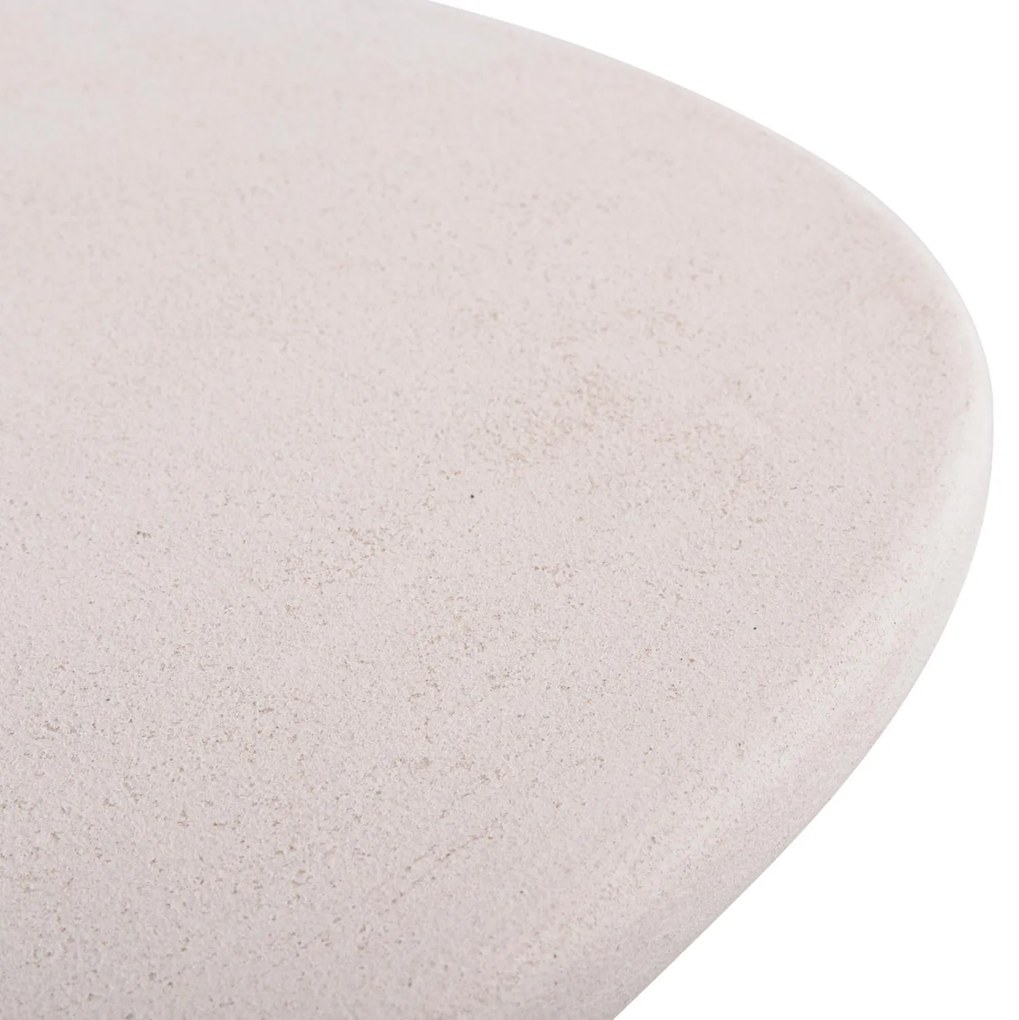 Τραπεζάκι σαλονιού σειρά SANTORINI C18066 Οβάλ MDF σε Υπόλευκο χρώμα 100x60x33Υεκ. 100x60x33 εκ.
