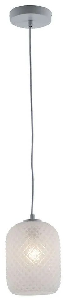 Φωτιστικό Οροφής Ashford I-ASHFORD-S15 BCO 1xE27 Φ15cm 150cm White Luce Ambiente Design Glass