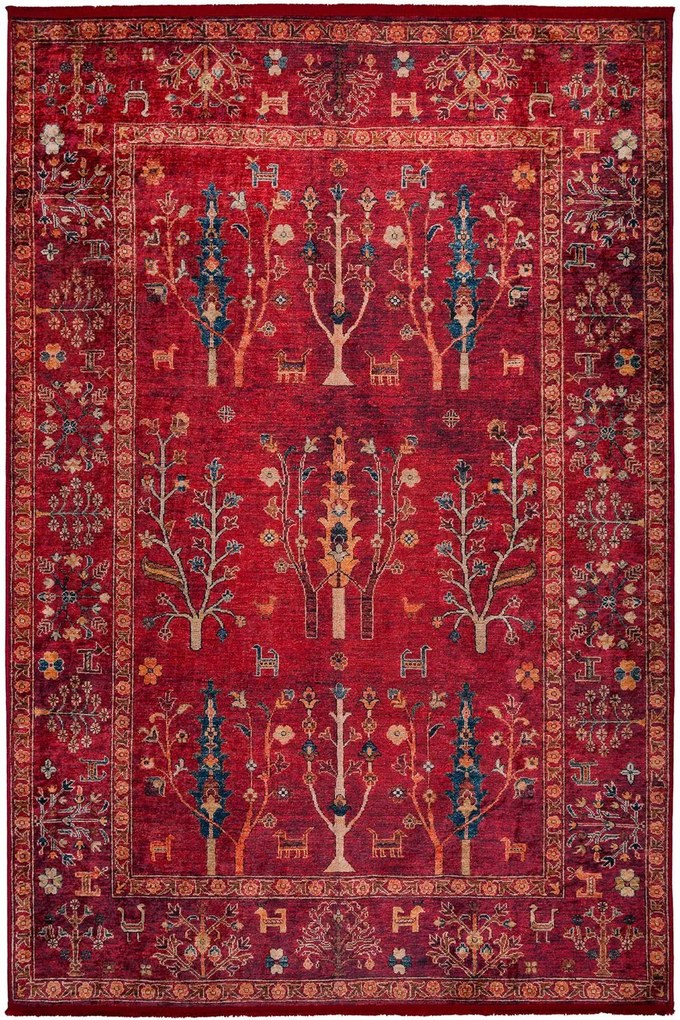 Χαλί Nomadian 5095 MLS Bordo-Multi Βιοκαρπέτ 80X220cm