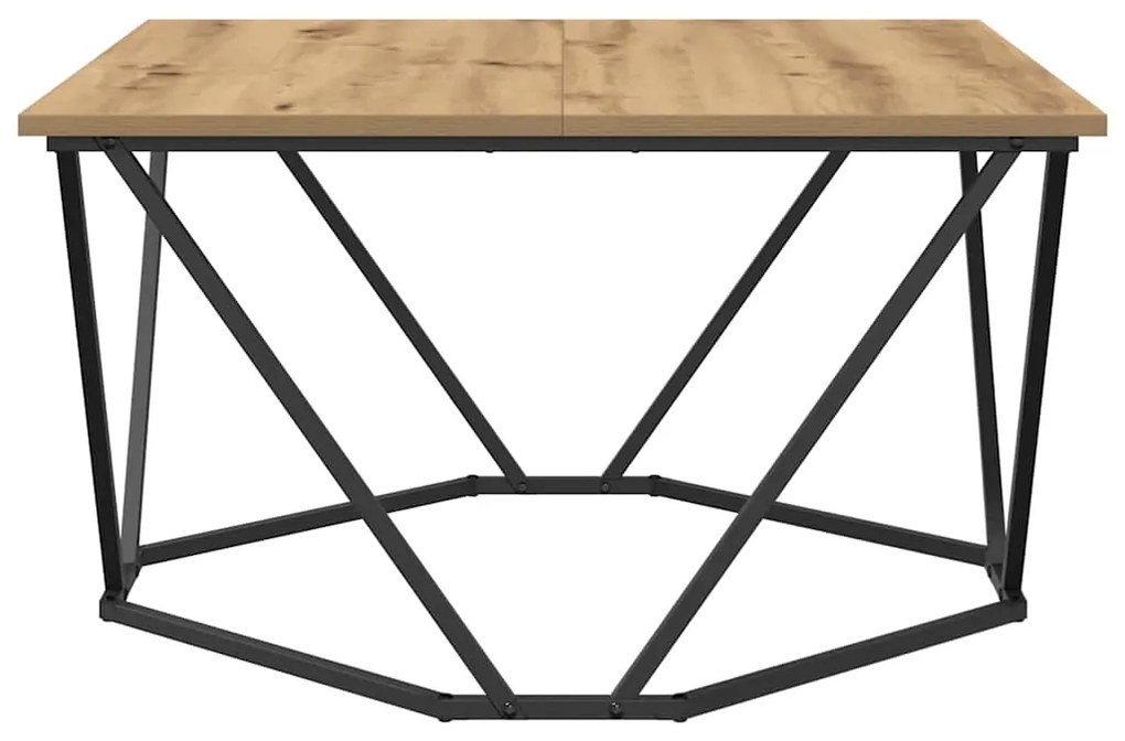 vidaXL Τραπεζάκι σαλονιού Artisan Oak 80 x 80 x 45 cm