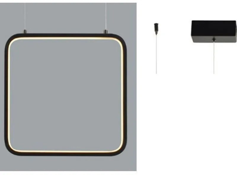 Φωτιστικό Οροφής Led V30LEDP30BK 14W 3000K 1330lm 30X14XH136 Black Aca Decor Metal