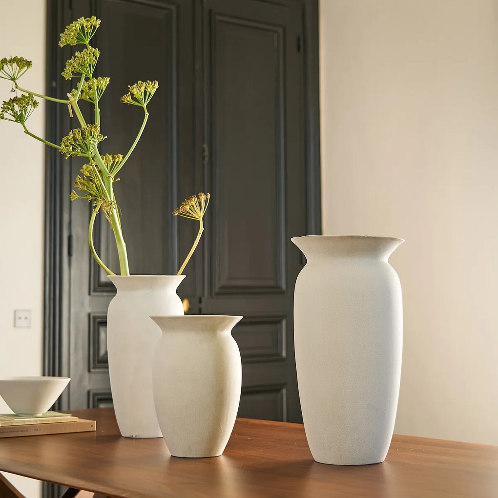 Βάζο από ραγισμένο κεραμικό, ύψος 46 cm, Hedi