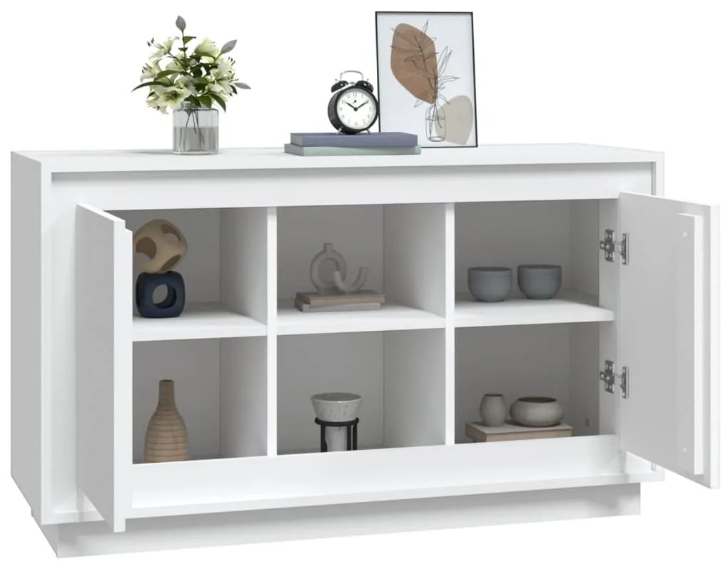 vidaXL Μπουφές Λευκός 102 x 35 x 60 εκ. από Επεξεργασμένο Ξύλο