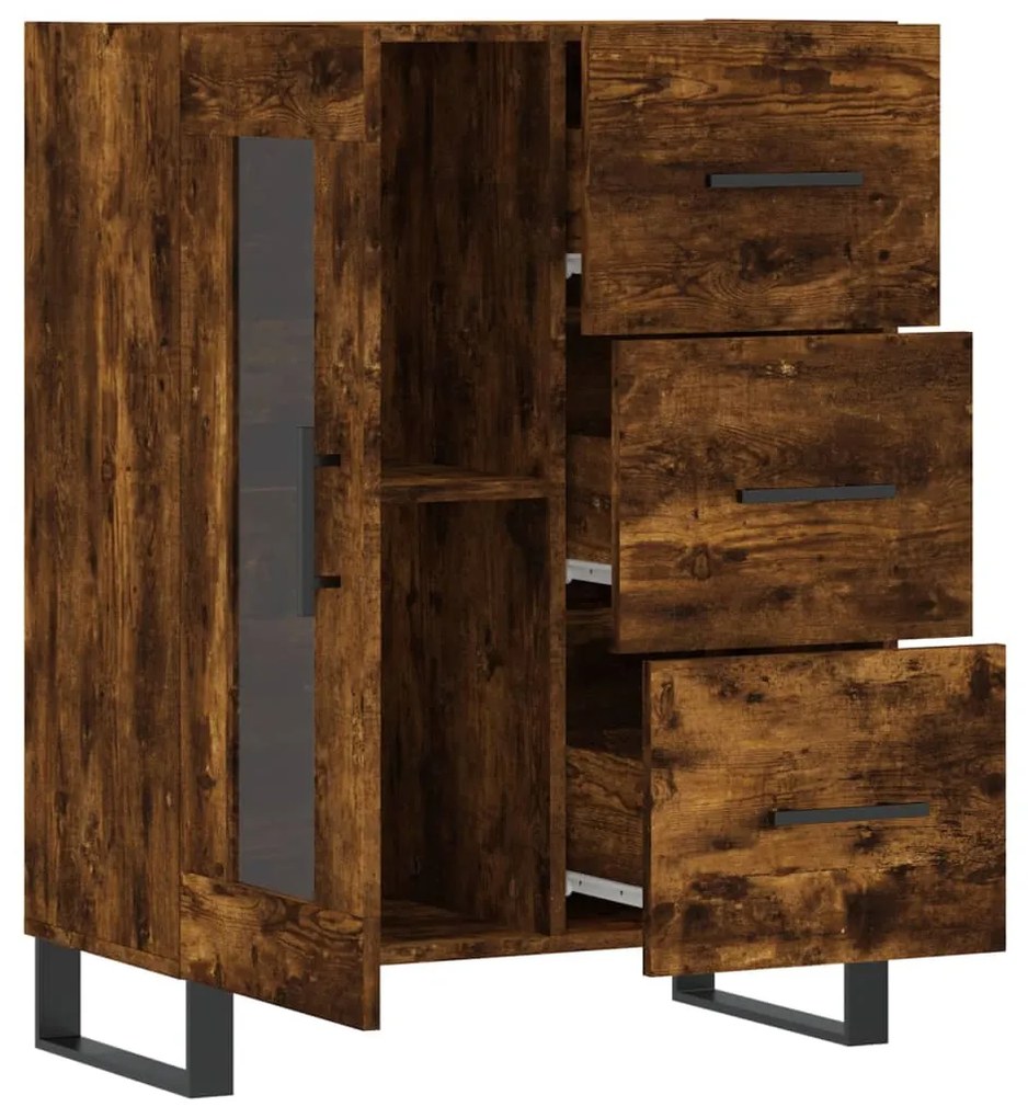 vidaXL Ντουλάπι Καπνιστή Δρυς 69,5 x 34 x 90 εκ. Επεξεργασμένο Ξύλο