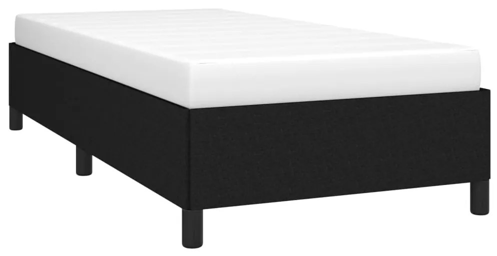 Σκελετός Κρεβατιού Χωρίς Στρώμα Μαύρο 90x190 εκ. Υφασμάτινο 347028