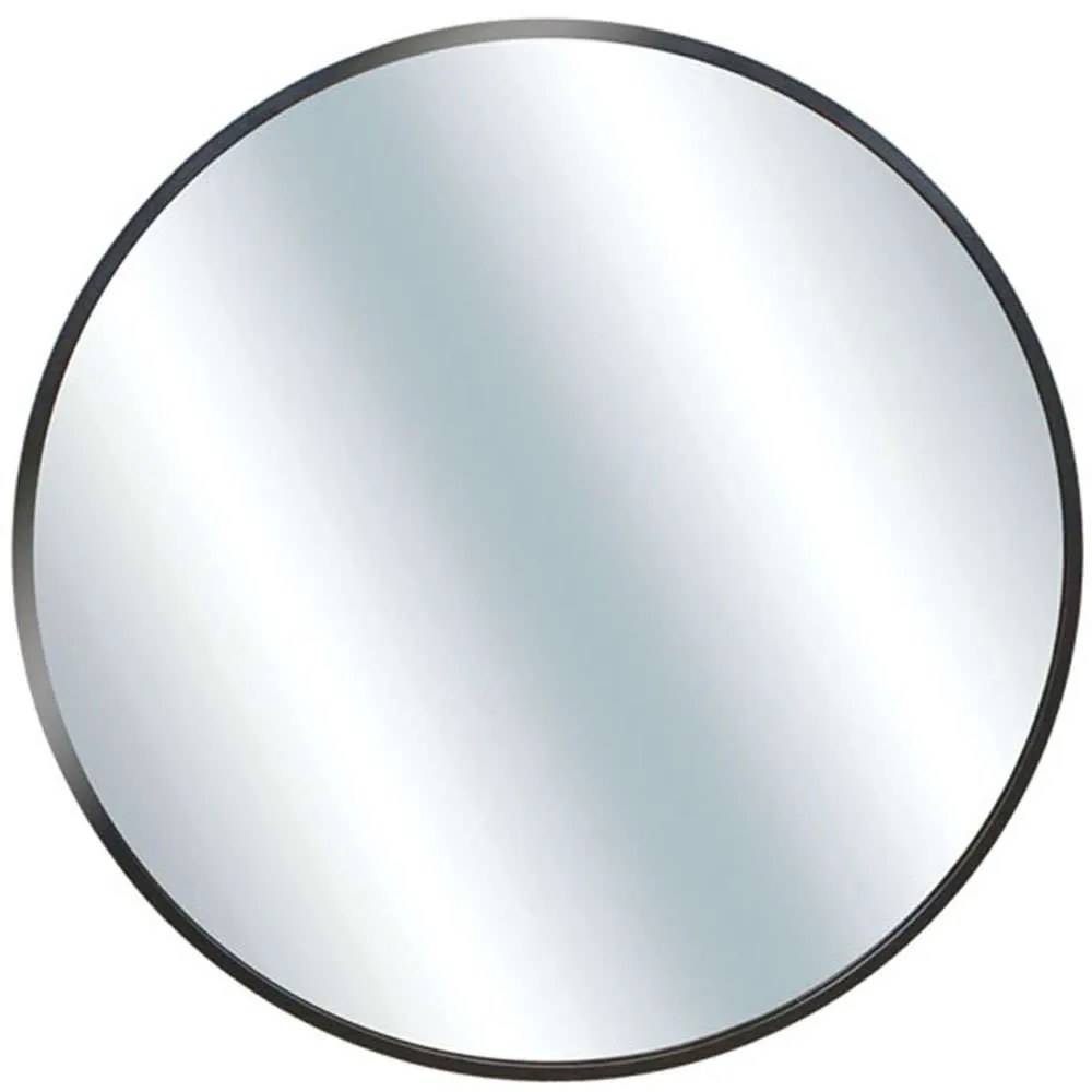 Καθρέπτης Τοίχου Στρογγυλός 15-00-23358-2 60x4x60cm Black Marhome Aluminium, Glass