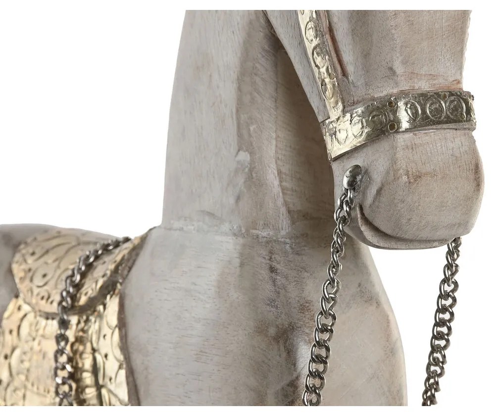 Διακοσμητική Φιγούρα Home ESPRIT Ασημί Φυσικό Άλογο 53 X 10 X 60 CM