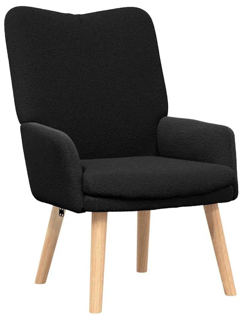 vidaXL Χαλαρωτική Πολυθρόνα Μαύρο 63 x 67 x 94 εκ. ύφασμα