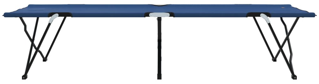vidaXL Folding Sun Bed with Carry Bag Μπλε 600D Oxford Fabric