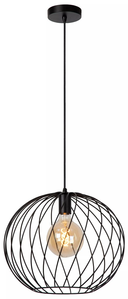 Φωτιστικό Κρεμαστό Lucide 21428-40-30 DANZA Μαύρο Ματ (Black Mat)