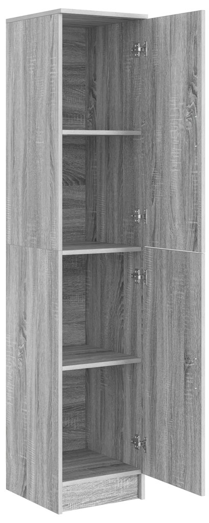 vidaXL Μπουφές Γκρι σονόμα MDF Μεσαίο Μπουφές Ορθογώνιος Σύγχρονος