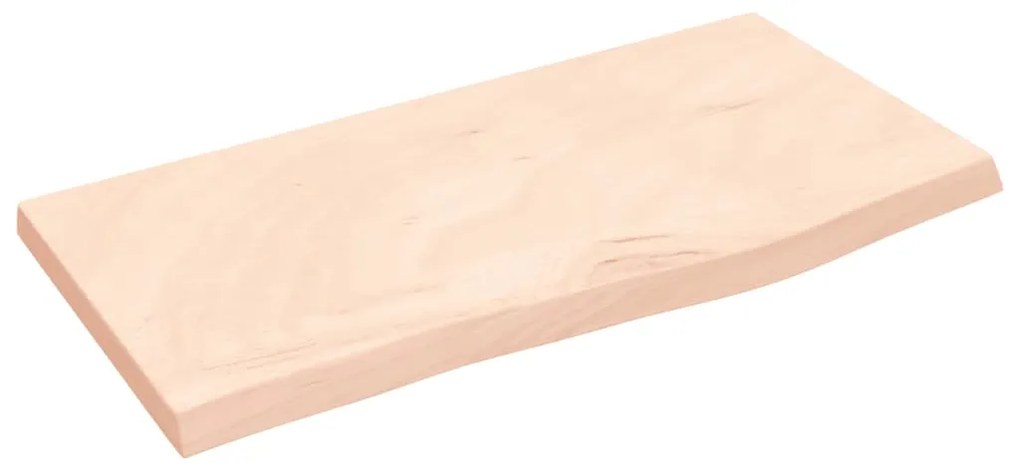 vidaXL Ράφι Τοίχου 60x30x(2-4) εκ. από Ακατέργαστο Μασίφ Ξύλο Δρυός