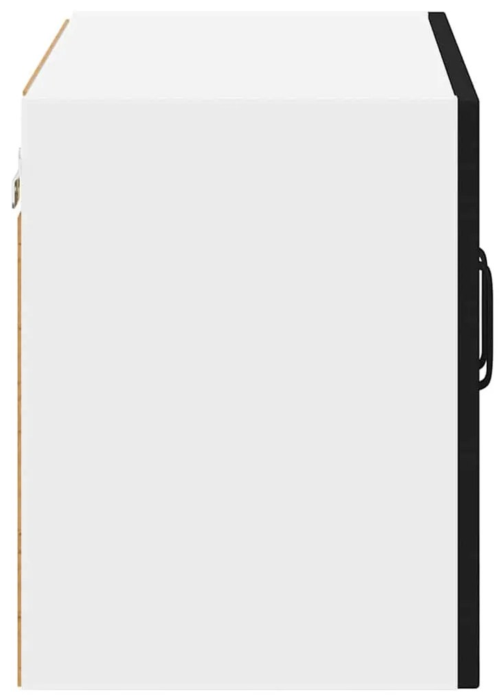 vidaXL Κρεμαστό ντουλάπι κουζίνας Επιτοίχιο Μαύρο 60 x 31 x 40 εκ