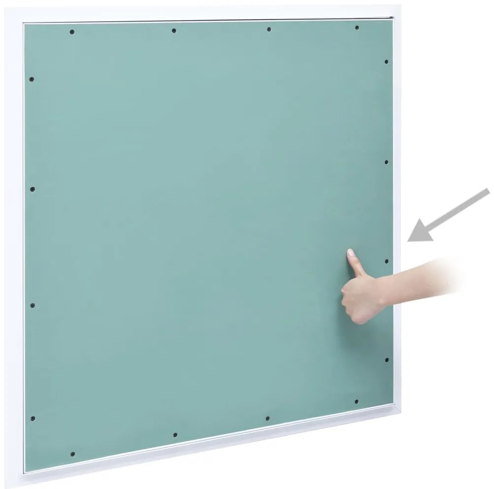 vidaXL Θυρίδα Επίσκεψης Γυψοσανίδας 600 x 600 χιλ. Σκελετός Αλουμινίου