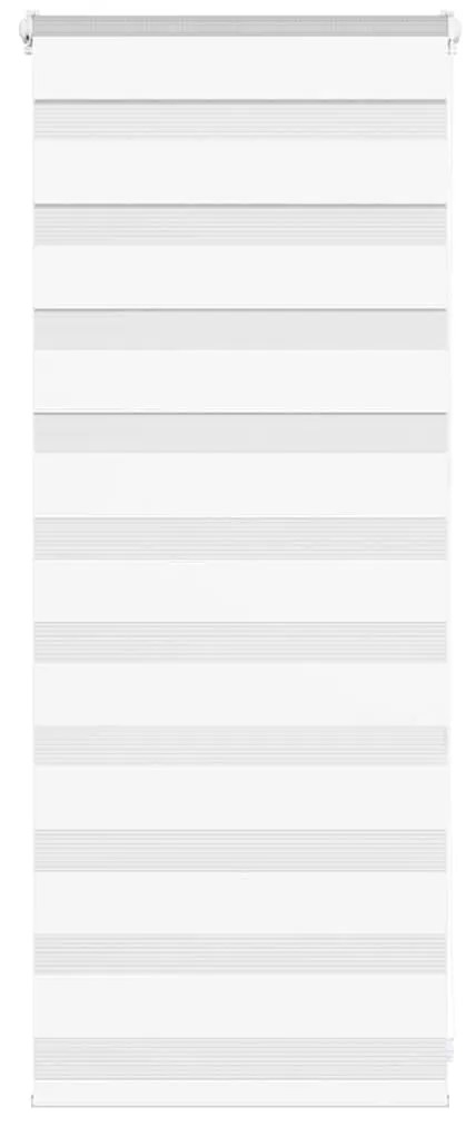 vidaXL Ζέβρα τυφλή Λευκό Πλάτος υφάσματος 60,9 εκ. Πολυεστέρας