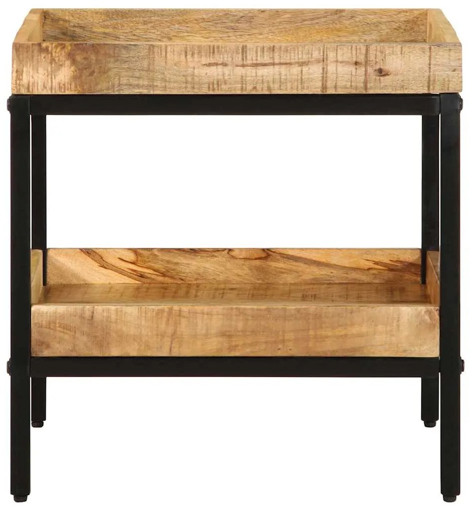 vidaXL Τραπεζάκι Πλευράς Καφέ 45 x 45 x 45 cm Στερεό ξύλο μάνγκο