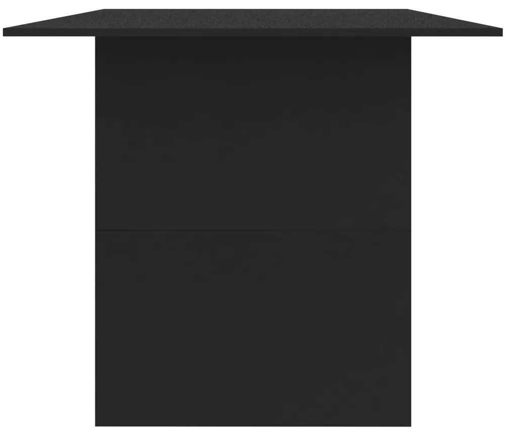 vidaXL Τραπεζαρία Μαύρη 180 x 90 x 76 εκ. από Επεξ. Ξύλο