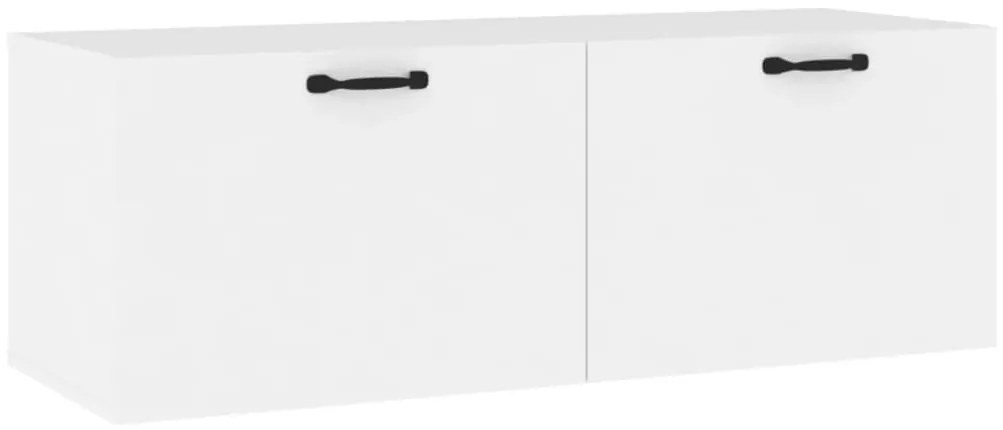 vidaXL Ντουλάπι Τοίχου άσπρο 100x36,5x35 εκ. από Επεξεργασμένο Ξύλο