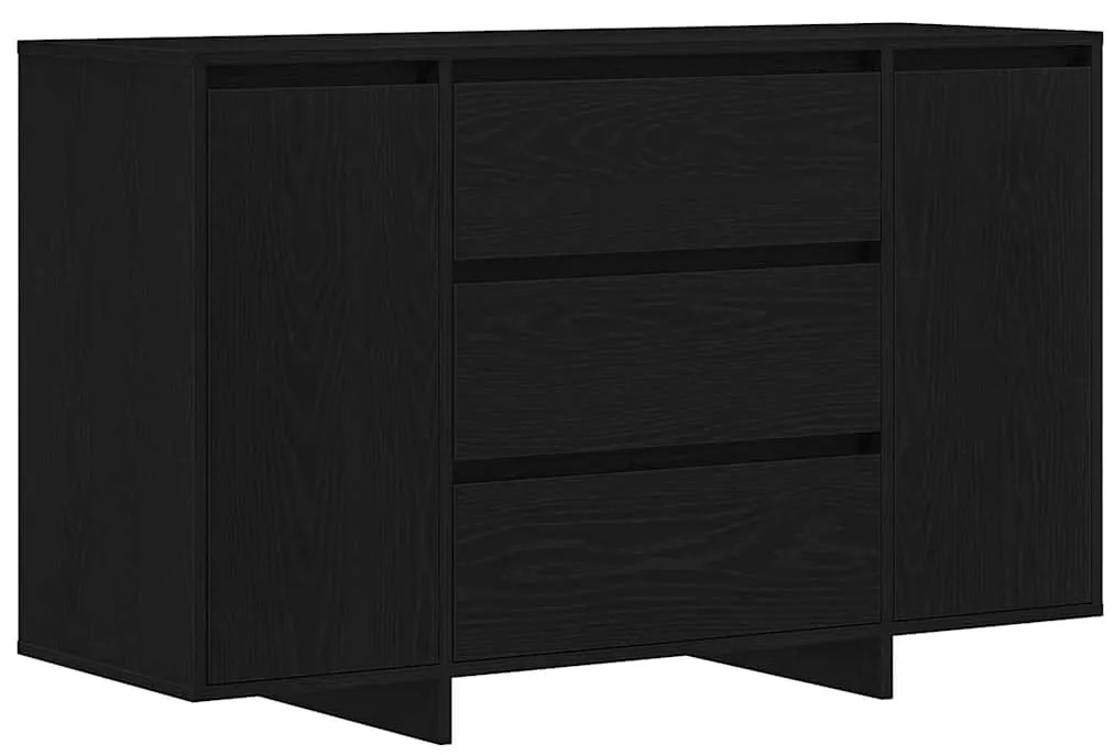 vidaXL Πλαϊνό γραφείο Μαύρη Οξυά 120 x 41 x 75 εκ. Επεξεργασμένο ξύλο