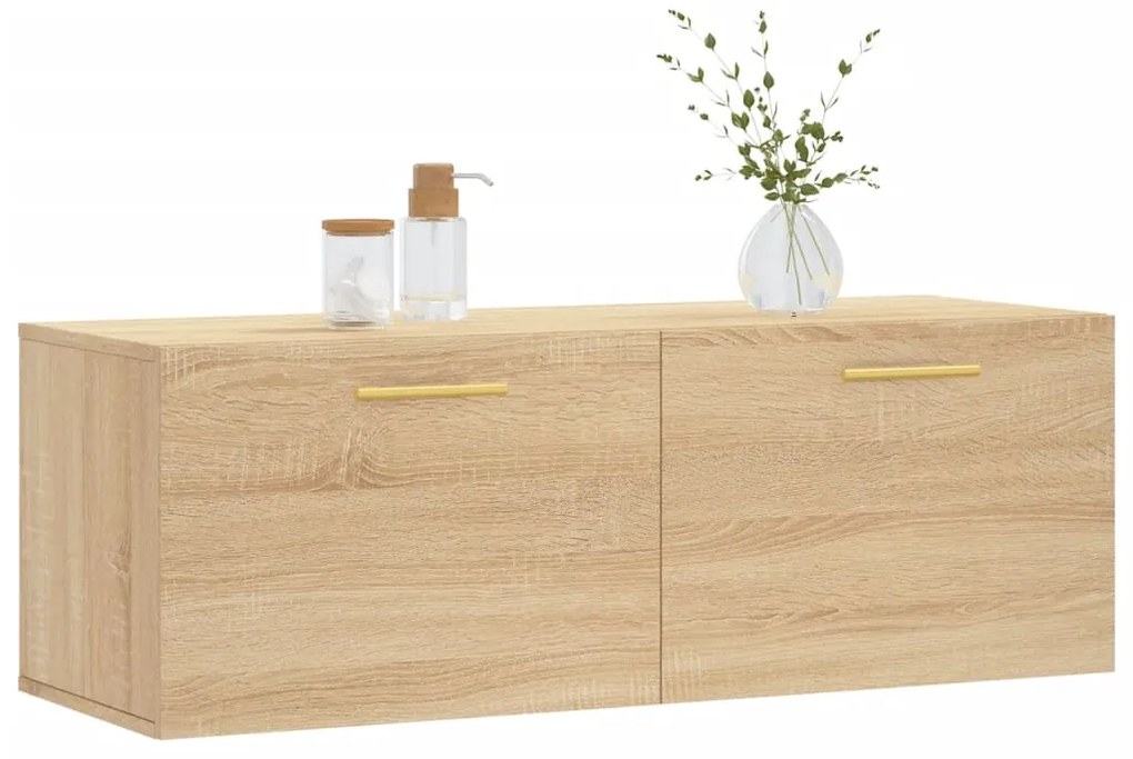 vidaXL Ντουλάπι Τοίχου Sonoma Δρυς 100 x 36,5 x 35 εκ. Επεξεργ. Ξύλο