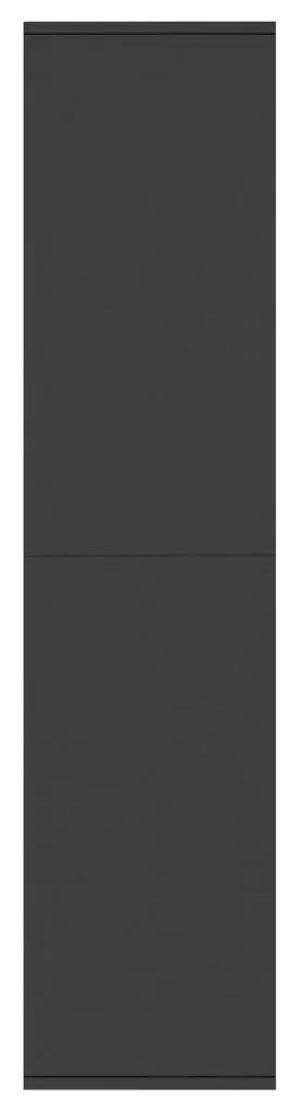 vidaXL Ραφιέρα/Βιβλιοθήκη Μαύρη 66 x 30 x 130 εκ. από Μοριοσανίδα