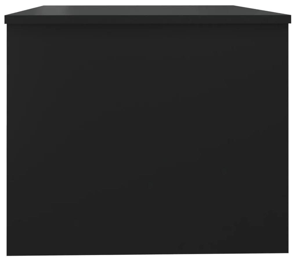 Τραπεζάκι Σαλονιού Μαύρο 80x50x42,5εκ. Επεξεργασμένο Ξύλο - Μαύρο