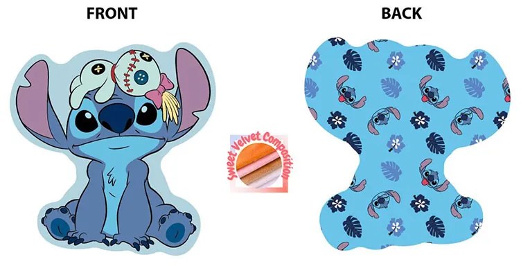 Διακοσμητικό Μαξιλάρι Βελουτέ 2 Όψεων Dimcol Stitch 679 Sky Blue 20cm