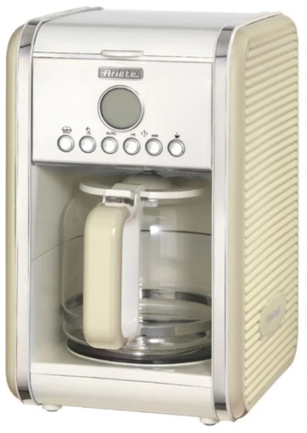 Καφετιέρα Γαλλικού Με Οθόνη Lcd Vintage 1342/03 12cups 960W Beige Ariete