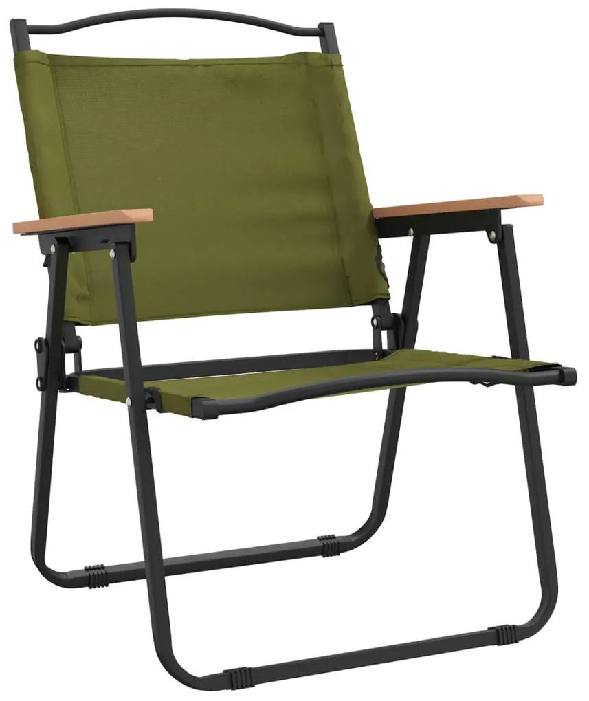 vidaXL Καρέκλες Κάμπινγκ 2 τεμ. Πράσινες 54x55x78 εκ. Ύφασμα Oxford
