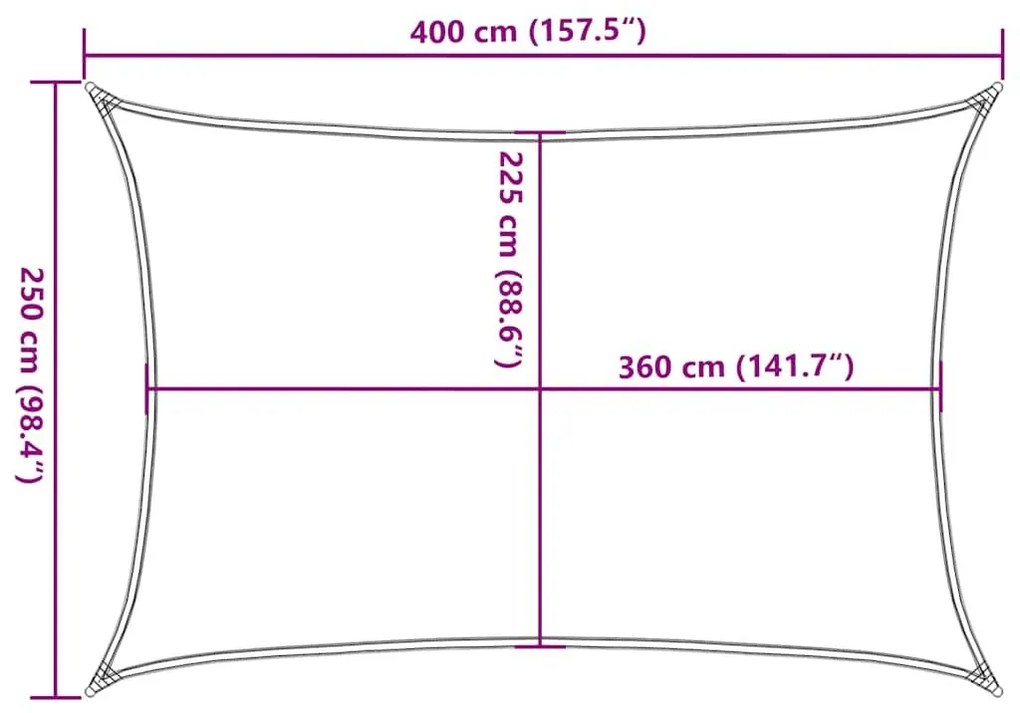 Πανί Σκίασης Ανοιχτό Πράσινο 2,5 x 4 μ. από HDPE 160 γρ./μ² - Πράσινο