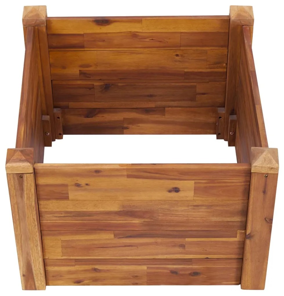 vidaXL Ζαρντινιέρα Υπερυψωμένη 60 x 60 x 44 εκ. από Μασίφ Ξύλο Ακακίας