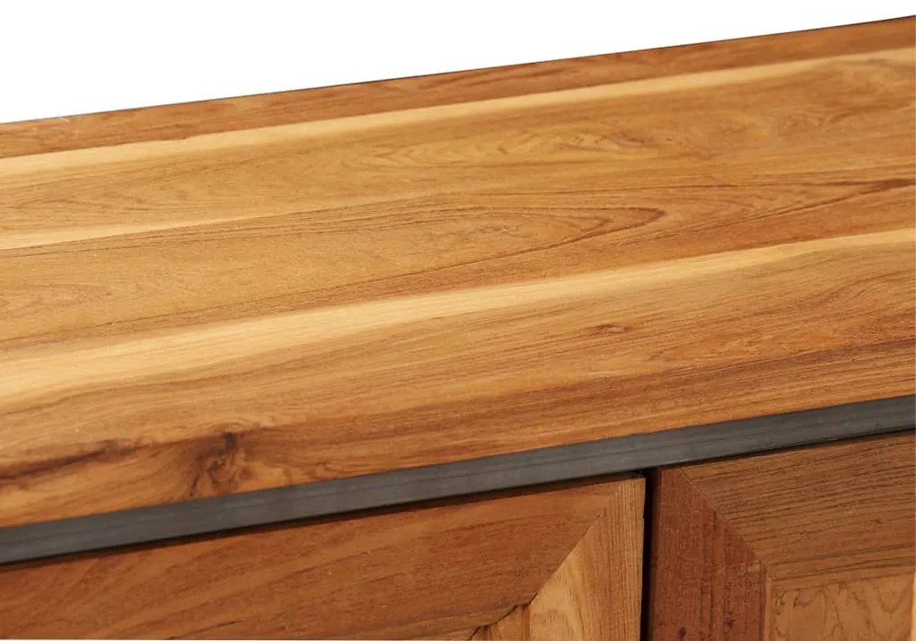 vidaXL Ντουλάπι 65 x 30 x 70 εκ. Ανακυκλωμένο Ξύλο Teak &amp; Ατσάλι