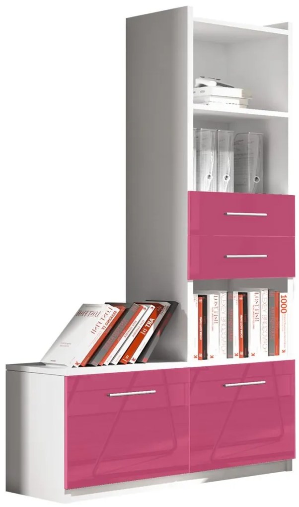 Βιβλιοθήκη Raj 1-Roz - 85.00Χ53.00Χ193.00cm