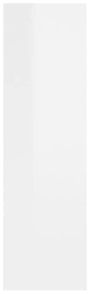 Ραφιέρα Τοίχου Γυαλιστερό Λευκό 75x16x55 εκ. από Επεξ. Ξύλο - Λευκό