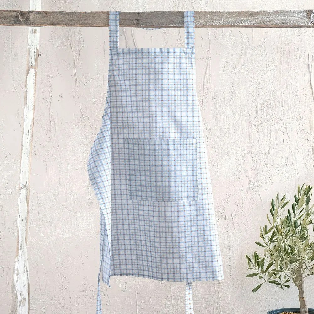 Ποδιά Ολόσωμη Anafi Light Blue Ρυθμός 60x85cm 100% Βαμβάκι