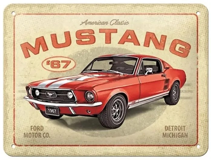 Μεταλλική πινακίδα Ford Mustang