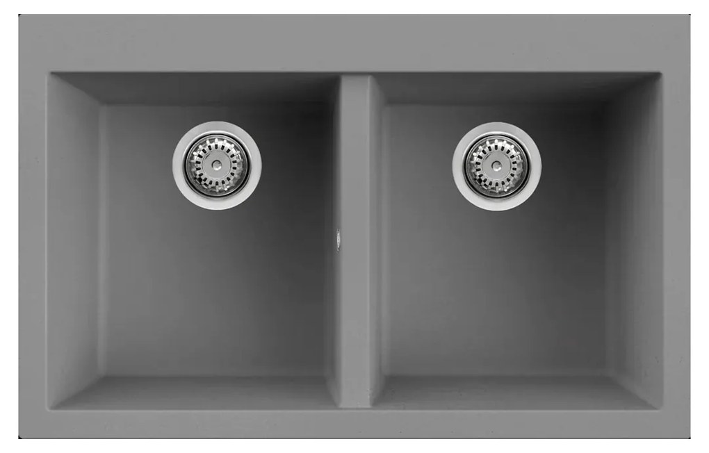 Νεροχύτης κουζίνας QUADRA 350 Titanium 73 ELLECI 79x50cm - LMQ35073
