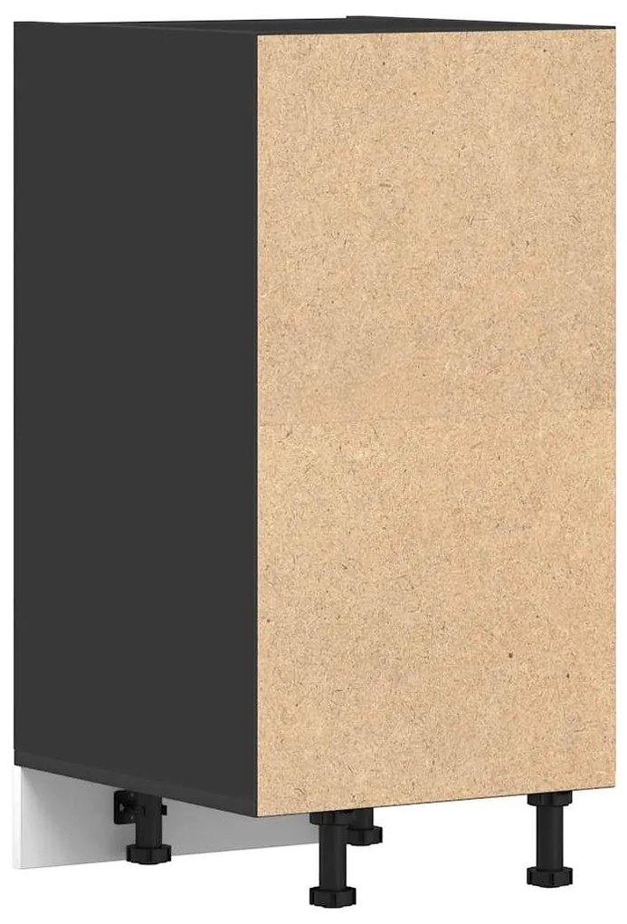 vidaXL Κάτω ντουλάπι Riga Μαύρο 40x44,5x81,5 cm Κατασκευασμένο ξύλο