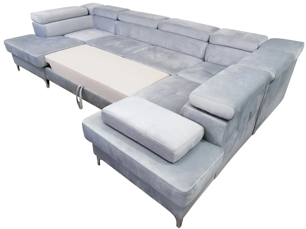 Γωνιακός καναπές Gelito Max II LTHR-Leuko-Δεξιά