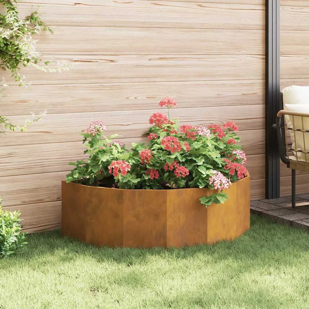 vidaXL Γλάστρα Σκ rusty 120 x 60 x 35 cm Ατσάλι Σκληρυθέν στον Αέρα