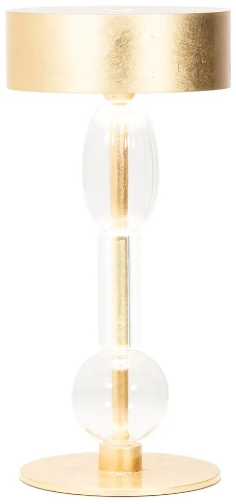 Φωτιστικό Επιτραπέζιο Επαναφορτιζόμενο Royal Family Wi-Fi LD1160BFO Φ13,2x28cm 3,2W 2200-4000K 300-359Lm Golden Leaf-Clear Zafferano