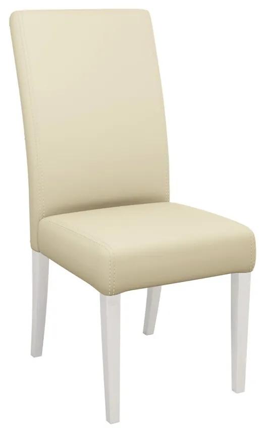 Καρέκλα Sparks 184, Κρεμ, Άσπρο, 105x45x42cm, Οικολογικό δέρμα, Ξύλινα, Ξύλο, Ξύλο: Οξιά | Epipla1.gr