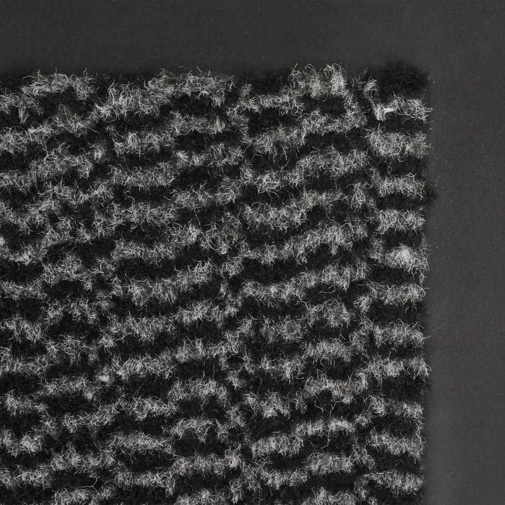 Πατάκι Απορροφητικό Σκόνης Ορθογώνιο Ανθρακί 120x180εκ Θυσανωτό - Ανθρακί