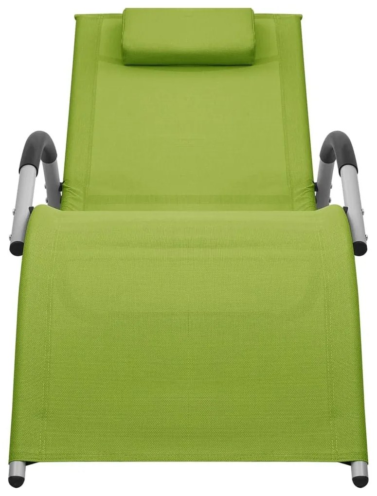 Ξαπλώστρα Πράσινη / Γκρι από Textilene - Πράσινο