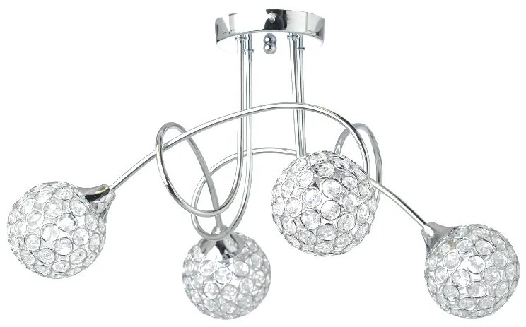 Φωτιστικό Οροφής Πολύφωτο Aca Skylar AD20120084 Chrome