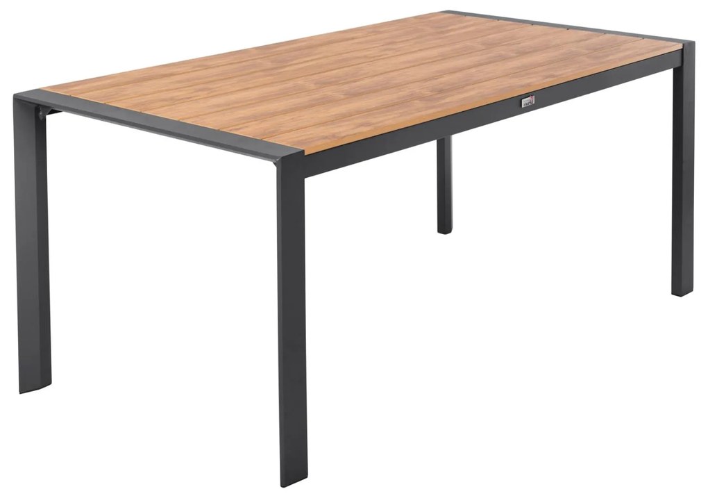 Τραπέζι GOYA Αλουμίνιο Ανθρακί και Polywood 160x80x75Υ εκ. 160x80x75 εκ.